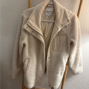 Madewell Cream Sherpa Jacket